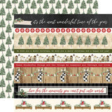 Carta Bella Christmas Border Strips Patterned Paper