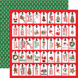 Carta Bella Christmas Cheer Just For You Tags Patterned Paper