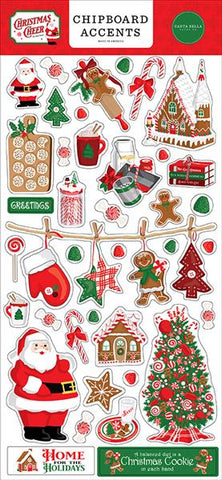 Carta Bella Christmas Cheer 6x13 Chipboard Accent Embellishments