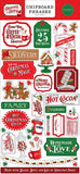 Carta Bella Christmas Cheer 6x13 Chipboard Phrase Embellishments