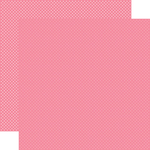 Echo Park Dots & Stripes Pink Tiny Dots Dot Patterned Paper