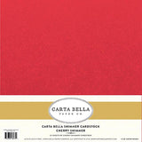 Carta Bella Paper Company CBDC601 Charcoal Grey Linen Cardstock, 80 lb