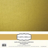 Carta Bella Shimmer Cardstock - Gold - 111lb. Cover