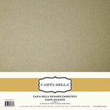Carta Bella Shimmer Cardstock - Taupe - 92lb. Cover