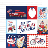 Carta Bella The Fourth of July Multi Journaling Cards Patterned Paper