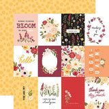 Carta Bella Flora No. 5 Warm Journaling Cards Patterned Paper