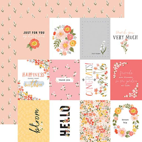 Carta Bella Flora No. 5 Happy Journaling Cards Patterned Paper