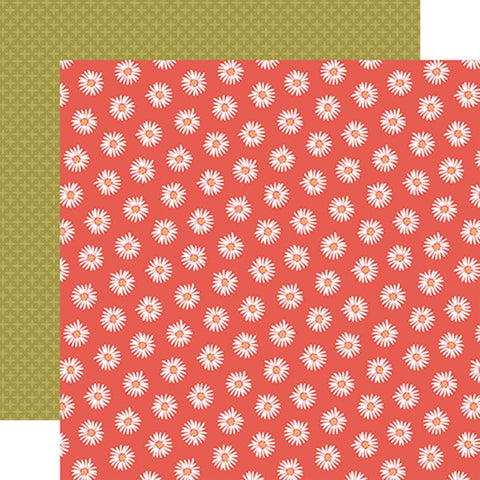 Carta Bella Flora No. 6 Groovy Medium Floral Patterned Paper