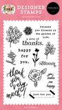 Carta Bella Flora No. 6 Friends Are Flowers Designer Stamp Set