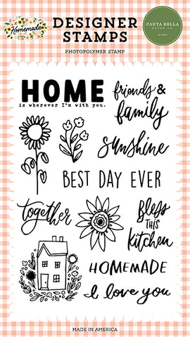 Carta Bella Homemade Bless This Kitchen Designer Stamp Set