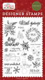 Carta Bella Hello Christmas Christmas Greetings Designer Stamp Set