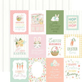 Carta Bella Here Comes Easter 3x4 Journaling Cards Patterned Paper