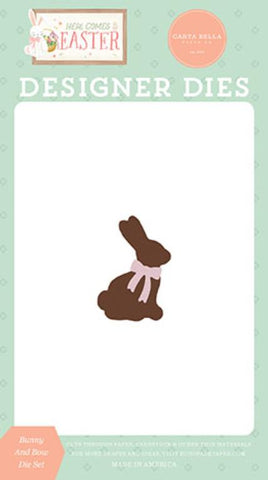 Carta Bella Here Comes Easter Bunny And Bow Designer Die Set