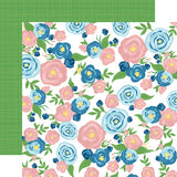 Carta Bella Happy Crafting Freehand Flowers Patterned Paper