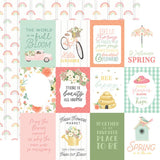 Carta Bella Here Comes Spring 3x4 Journaling Cards  Patterned Paper