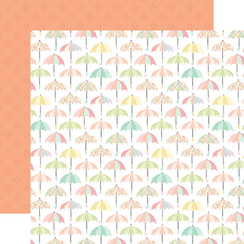 Carta Bella Here Comes Spring Umbrella Days Patterned Paper