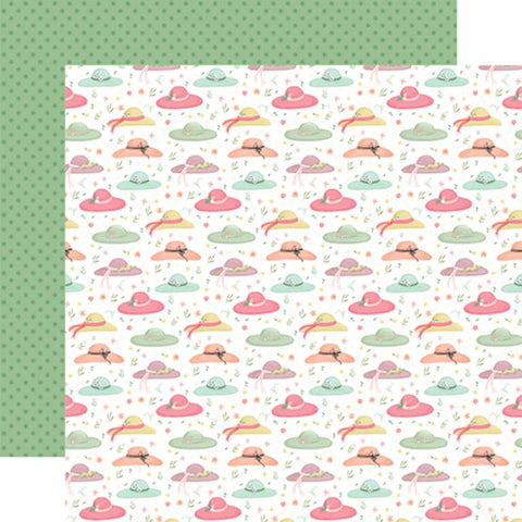 Carta Bella Here Comes Spring Spring Sun Hat Patterned Paper