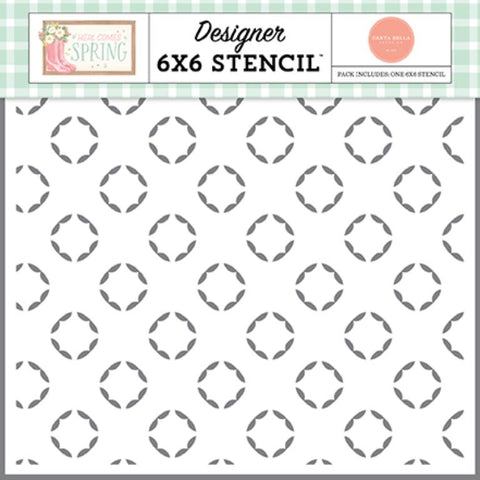 Carta Bella Here Comes Spring Geometric Beauty Designer 6x6 Stencil