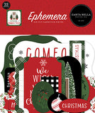 Carta Bella Home For Christmas Ephemera Die Cut Embellishments