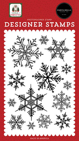 Carta Bella Home For Christmas Snowflake Season Designer Stamp Set
