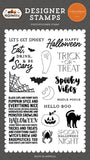 Carta Bella Halloween Let's Get Spooky Designer Stamp Set