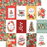 Carta Bella Christmas Flora Joyful Journaling Cards Patterned Paper