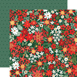 Carta Bella Christmas Flora Joyful Medium Floral  Patterned Paper
