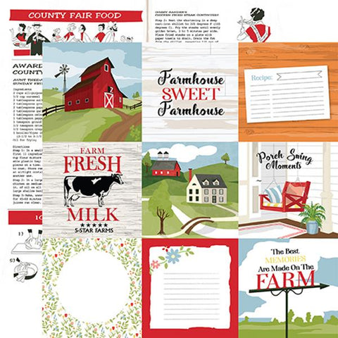 Carta Bella Farmhouse Living 4X4 Journaling Cards Patterned Paper