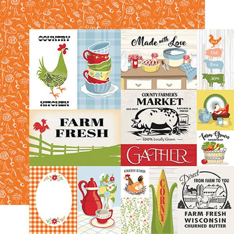 Carta Bella Farmhouse Living Multi Journaling Cards Patterned Paper