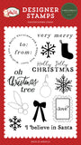 Carta Bella Letters To Santa I Believe In Santa Designer Stamp Set