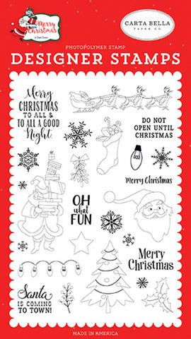 Carta Bella Merry Christmas Oh What Fun Designer Stamp Set