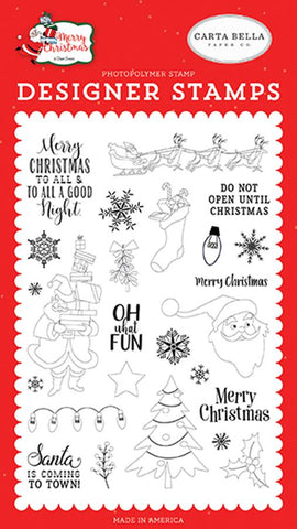 Carta Bella Merry Christmas Oh What Fun Designer Stamp Set