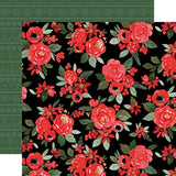 Carta Bella Christmas Flora Merry Large Floral  Patterned Paper