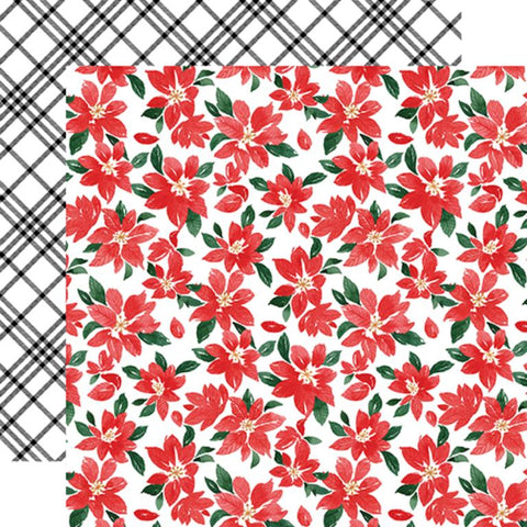 Carta Bella Christmas Flora Merry Medium Floral Patterned Paper