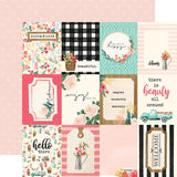 Carta Bella Flower Market 3X4 Journaling Cards Patterned Paper