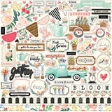 Carta Bella Flower Market Element Sticker Sheet