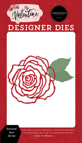 Carta Bella My Valentine Romantic Rose Designer Die Set