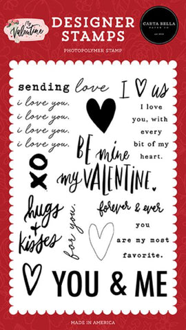 Carta Bella My Valentine I Heart Us Designer Stamp Set
