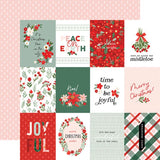 Carta Bella Christmas Flora Peaceful Journaling Cards Patterned Paper