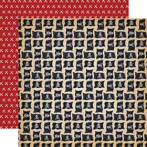 Carta Bella Pirates Jolly Roger Patterned Paper