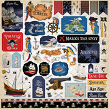Carta Bella Pirates Element Sticker Sheet