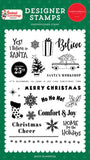 Carta Bella Season's Greetings Christmas Cab Designer Stamp Set