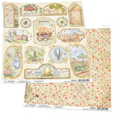 Ciao Bella Aesop's Fables Tags & Frames Patterned Paper