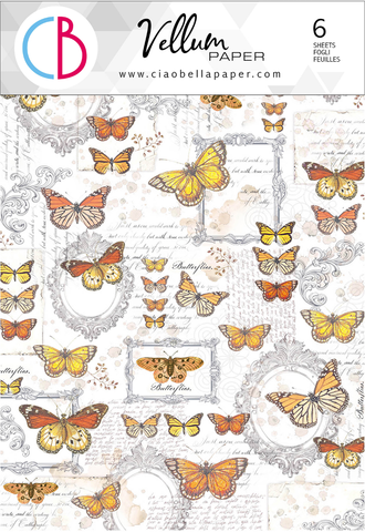 Ciao Bella Enchanted Land Vellum A4 Paper Patterns