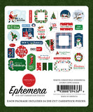 Carta Bella White Christmas Ephemera Embellishments