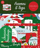 Carta Bella White Christmas Frames & Tag Embellishments