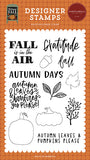 Carta Bella Welcome Fall Pumpkins Please Designer Stamp Set