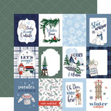 Carta Bella Wintertime 3x4 Journaling Cards Patterned Paper