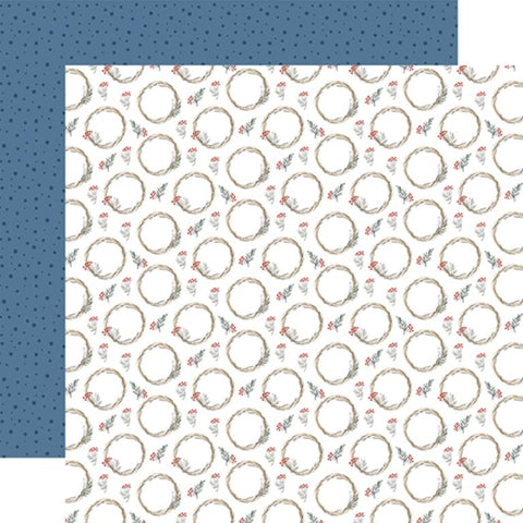 Carta Bella Wintertime Winter Wreaths Patterned Paper