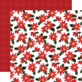 Carta Bella Happy Christmas Popping Poinsettias Patterned Paper